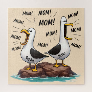 Seagull Mom Funny Personalized Jigsaw Puzzle