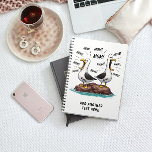Seagull Mom Funny Personalized Notebook