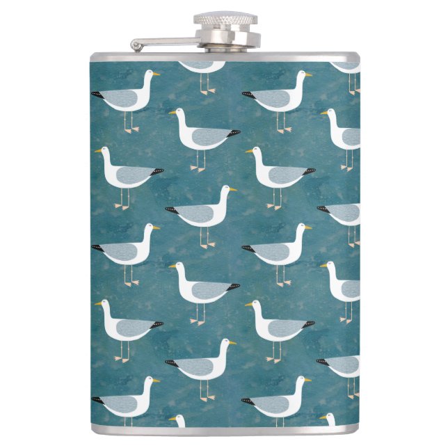 Seagull Nautical Flask (Front)