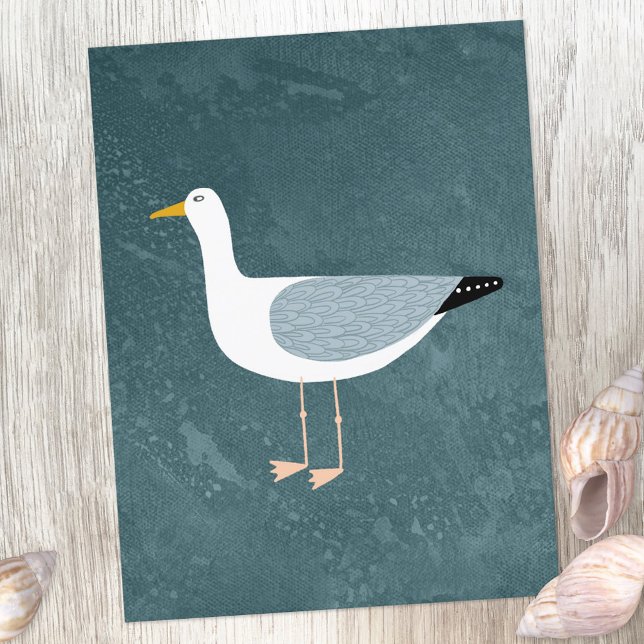 Seagull Nautical Postcard (Creator Uploaded)