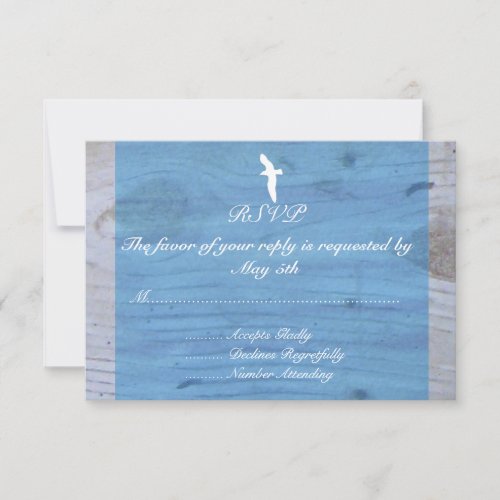 Seagull/Nautical Wedding RSVP