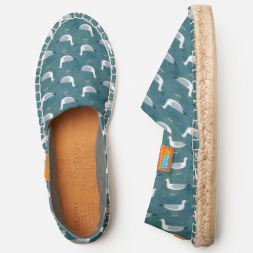 Seagull Ocean Bird Pattern Espadrilles