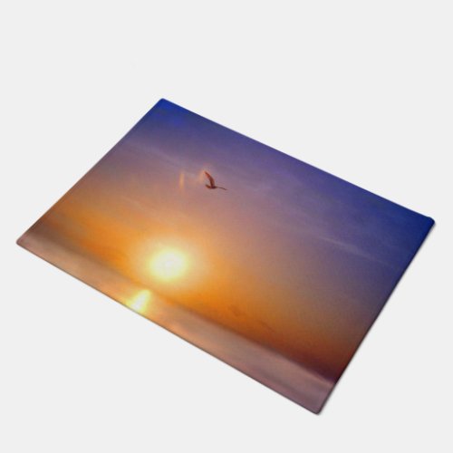 Seagull Ocean Sunset Doormat