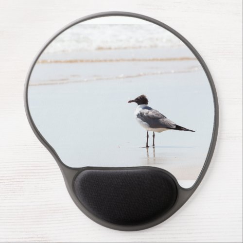 Seagull on the Beach Gel Mouse Pad