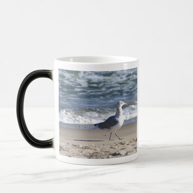Seagull on the Beach Mug (Left)