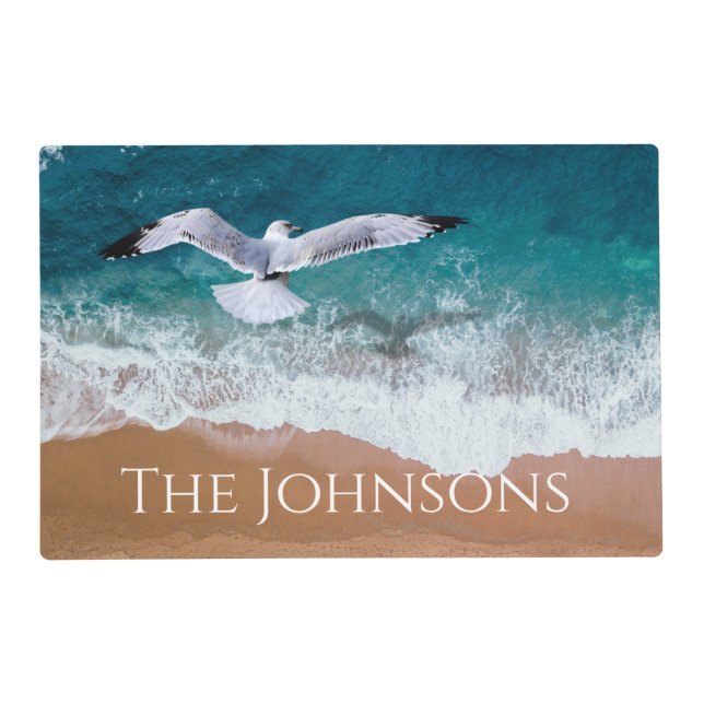 Seagull over the Sea Shore Placemat (Front)