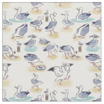 seagull pattern fabric