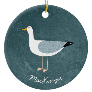 Seagull Personalized Ceramic Ornament