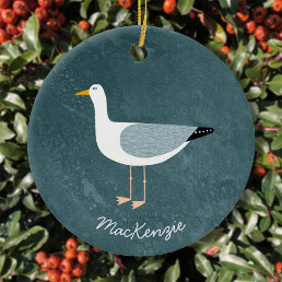 Seagull Personalized Ceramic Ornament