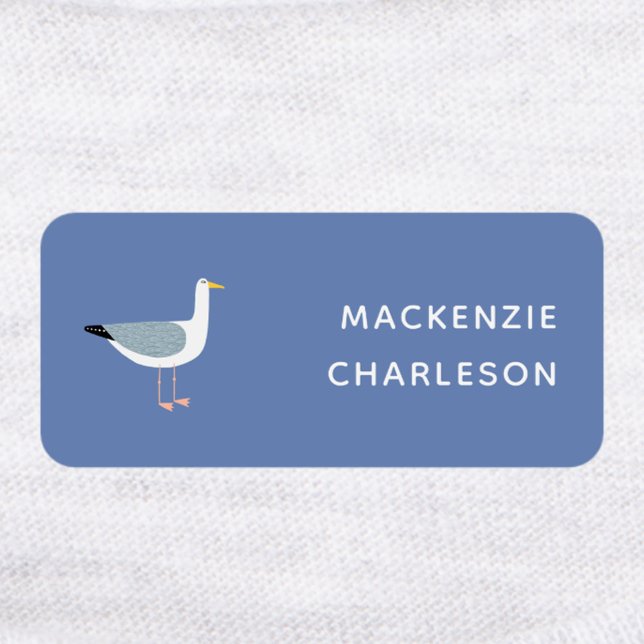 Seagull Personalized Name Labels (Seagull personalized name labels for clothing, school, books and more.)