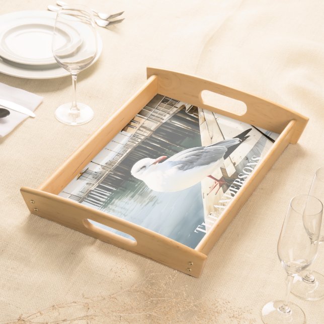 Seagull Personalized Serving Tray (Front)
