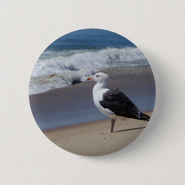 Seagull Pinback Button (Front)