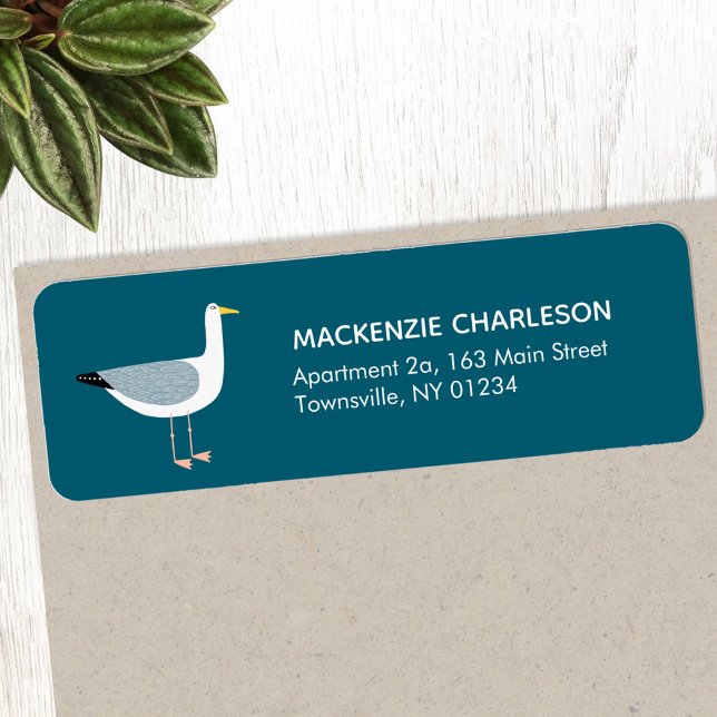 Seagull Return Address Label (Creator Uploaded)