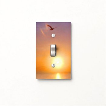 Seagull Sea Sunset Light Switch Cover by PattiJAdkins at Zazzle