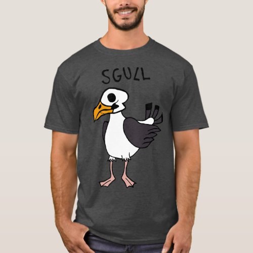 Seagull Sgull Skull T_Shirt