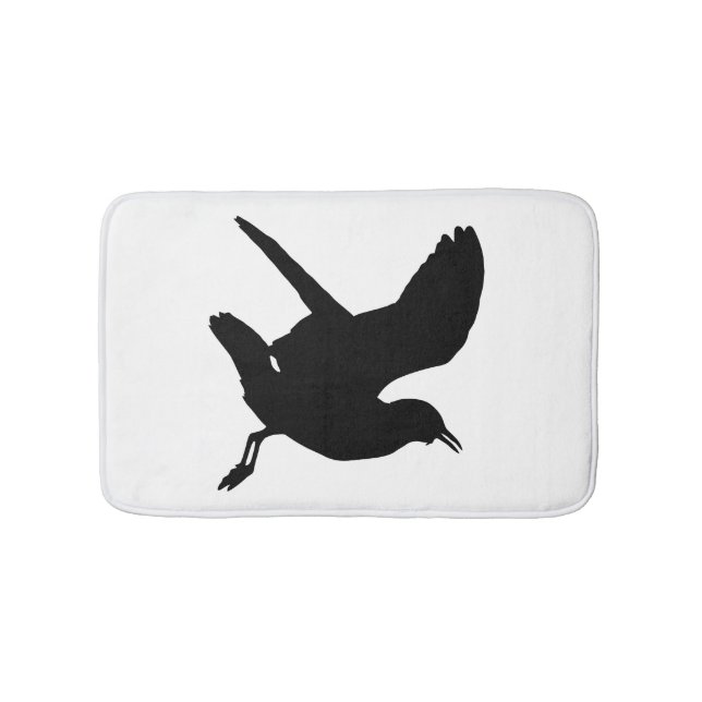 Seagull Silhouette Bathroom Mat (Front)