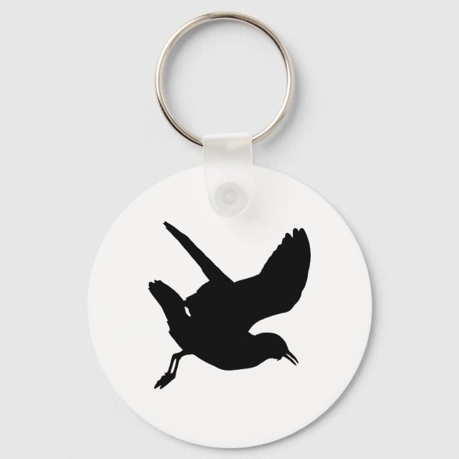 Seagull Silhouette Keychain (Front)
