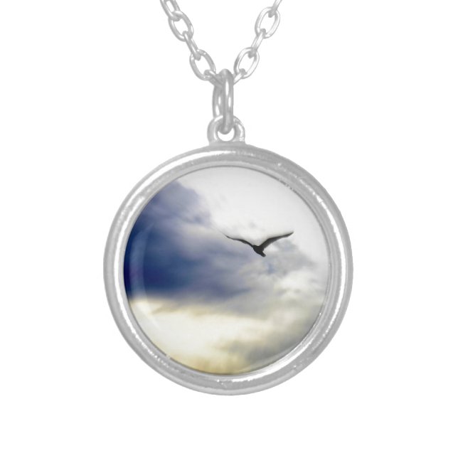 Seagull Silver Plated Necklace (Front)