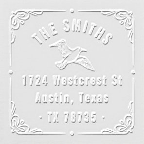 Seagull Soaring High Family Name & Address Embosser