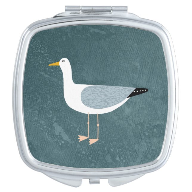 Seagull Standing Compact Mirror (Front)