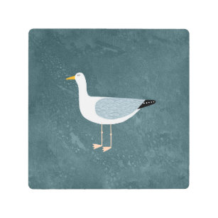 Seagull Standing Metal Print