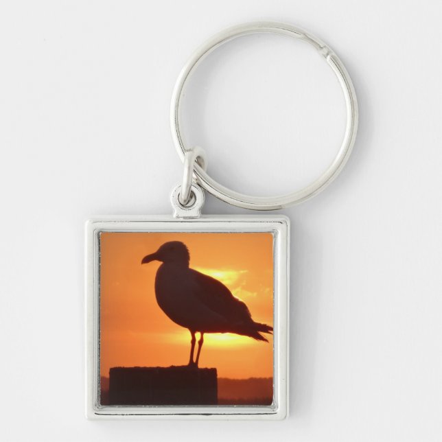 Seagull Sunset Keychain (Front)
