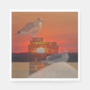 Seagull Sunset Napkins