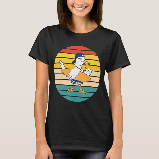 Seagull Surfing T-Shirt (Front)