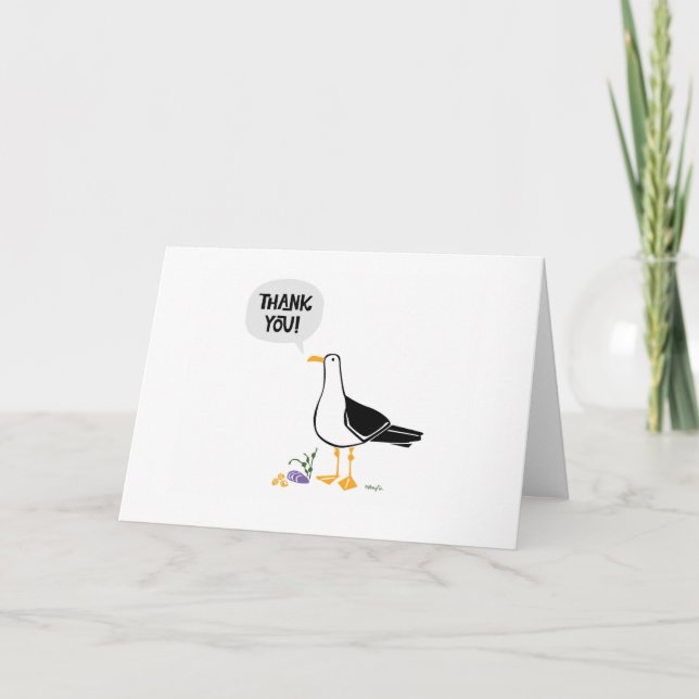 Seagull Thank You Card (Front)