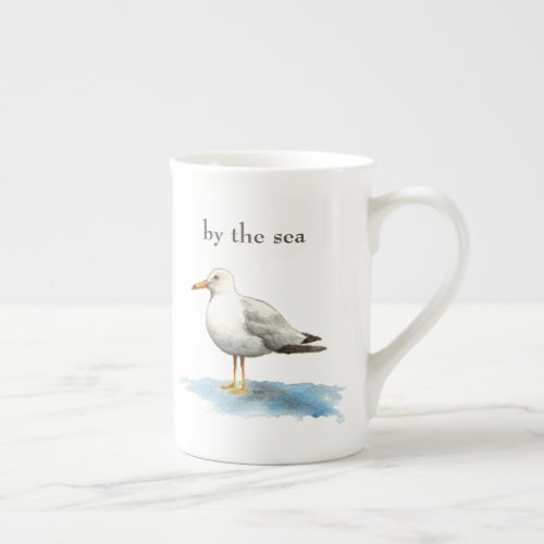 Seagull To Be by the Sea Bone China Mug