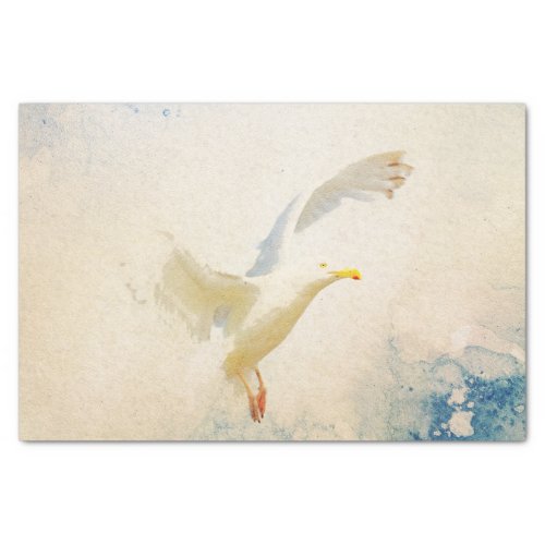 Seagull Watercolor Tissue Paper