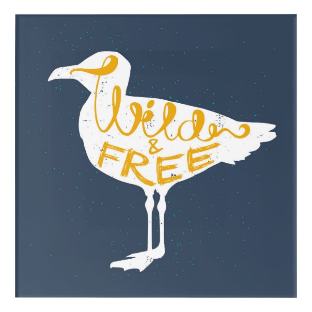 Seagull | Wild And Free Acrylic Print (Front)
