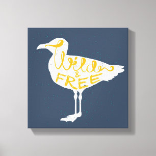 Seagull Wild And Free Canvas Print