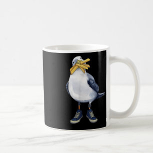Seagull With Fries And Sneakers Fun T-shirt.png Coffee Mug