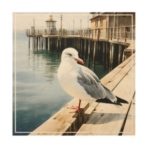 Seagull Wood Wall Art