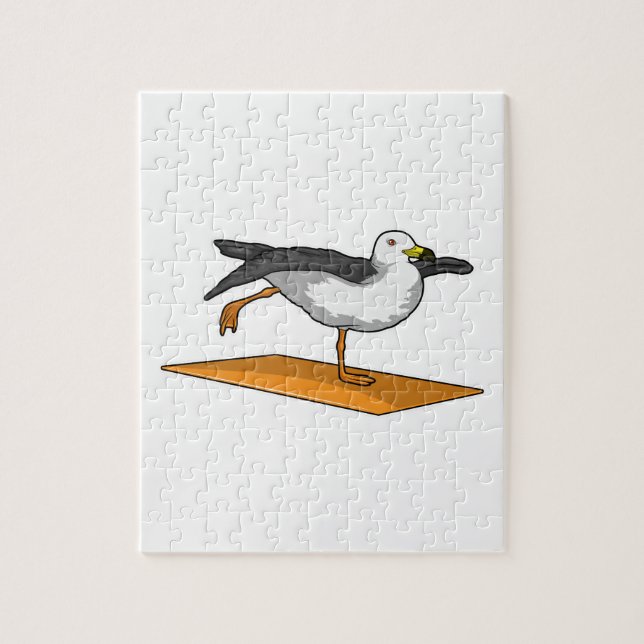 Seagull Yoga Meditation Fitness Jigsaw Puzzle (Vertical)