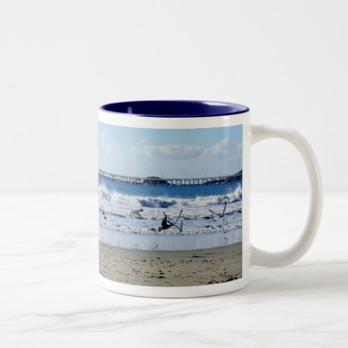 Seagulls and Pier Mug