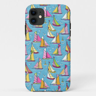 seagulls and sails springtime iPhone 11 case