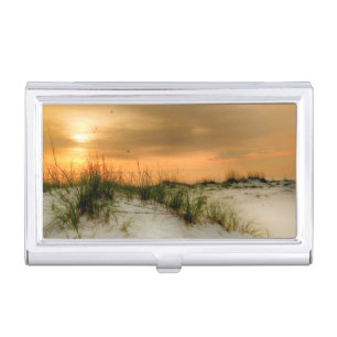 Seagulls at Sunrise Business Card Case