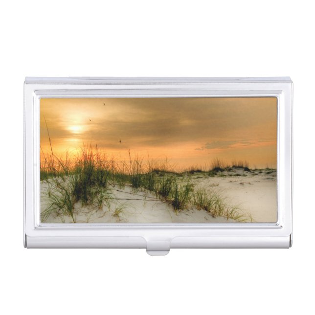 Seagulls at Sunrise Business Card Case (Front)