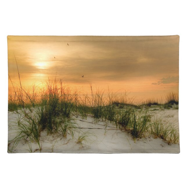 Seagulls at Sunrise Cloth Placemat (Front)