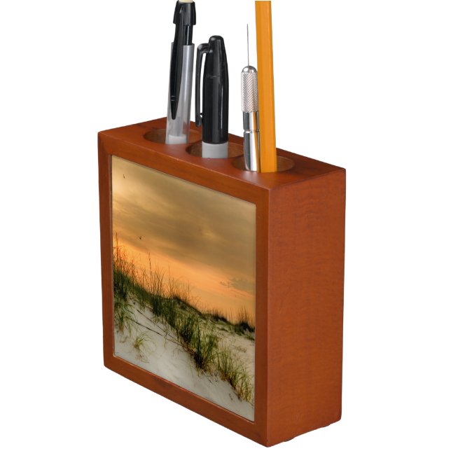 Seagulls at Sunrise Pencil Holder (In Situ)