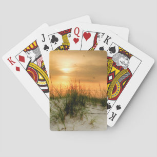 Seagulls at Sunrise Poker Cards