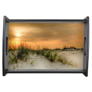 Seagulls at Sunrise Serving Tray