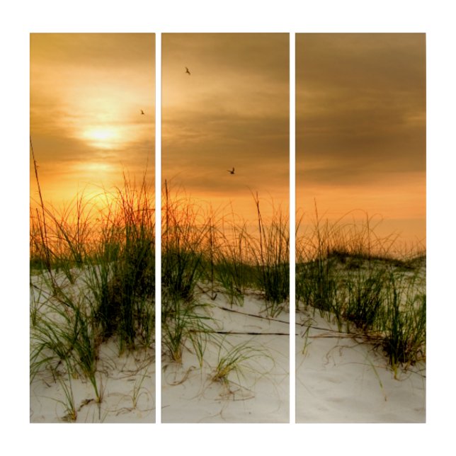 Seagulls at Sunrise Triptych (Front)