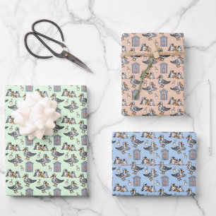Seagulls at The Beach Hut Wrapping Paper Sheets