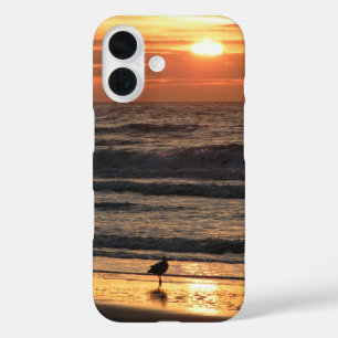 Seagulls by the Sea at Sunset iPhone 16 Case