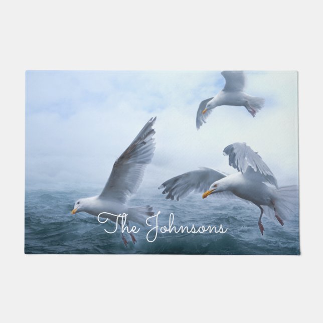 Seagulls Flight over the Sea Doormat (Front)