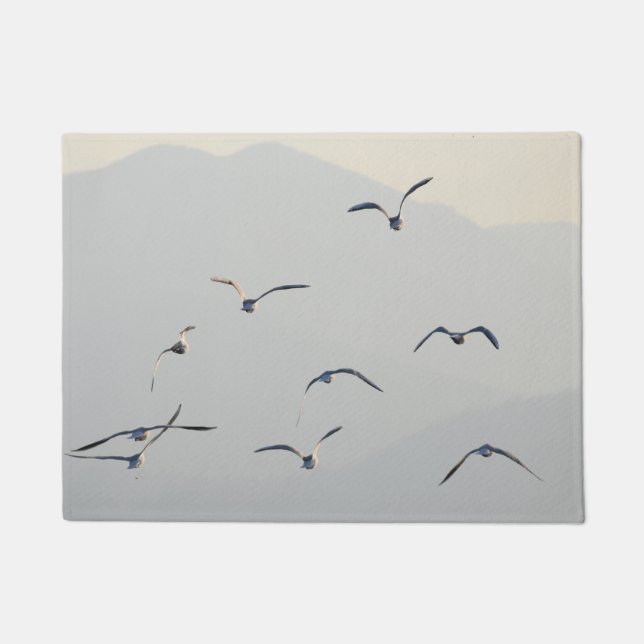 Seagulls Flying Doormat (Front)