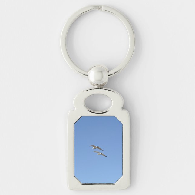 Seagulls Flying High - Keychain (Front)